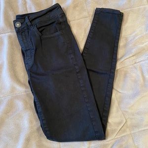 American Eagle Black Hi-Rise Jegging